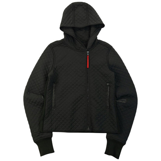 Vintage 2000s Prada Sport Quilted Zip Up Jacket Womens Size M | Medium, Black
