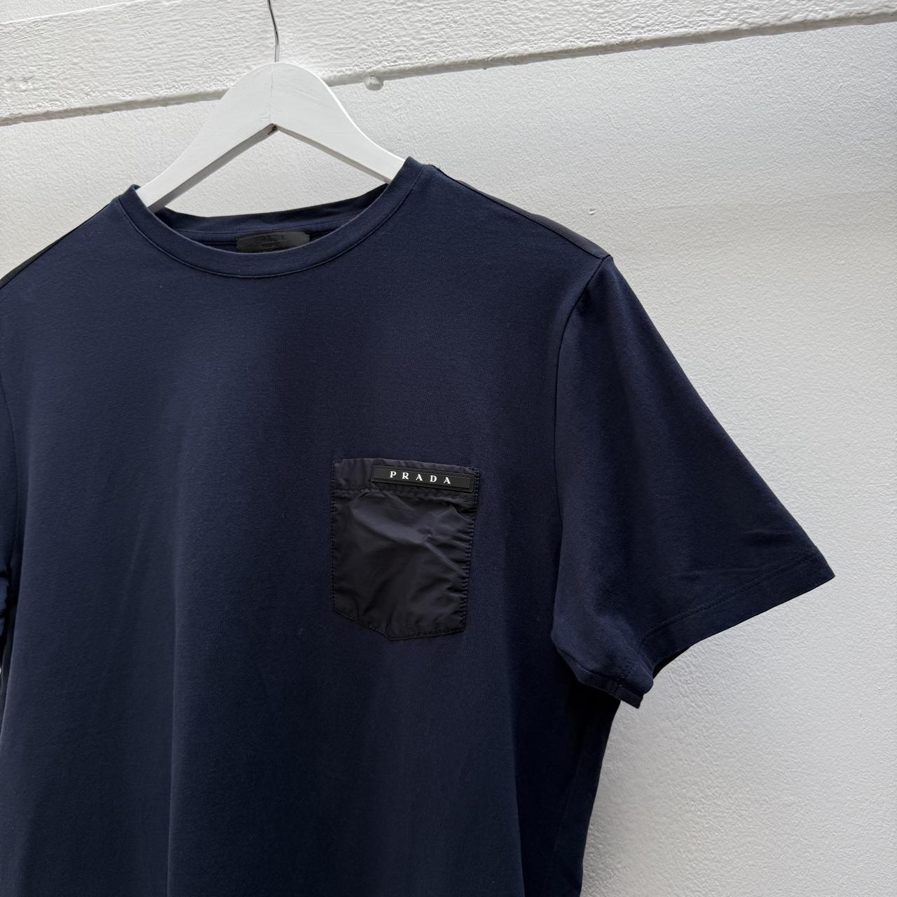 Prada Sport Logo Tee (L) | Large, Blue