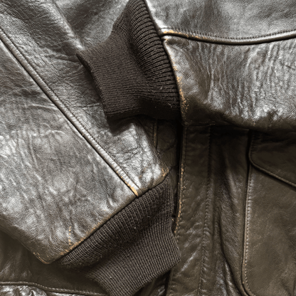 Avirex 'Second Chance' 1992 A2 Leather Flight Jacket - S / M | S / M, Red
