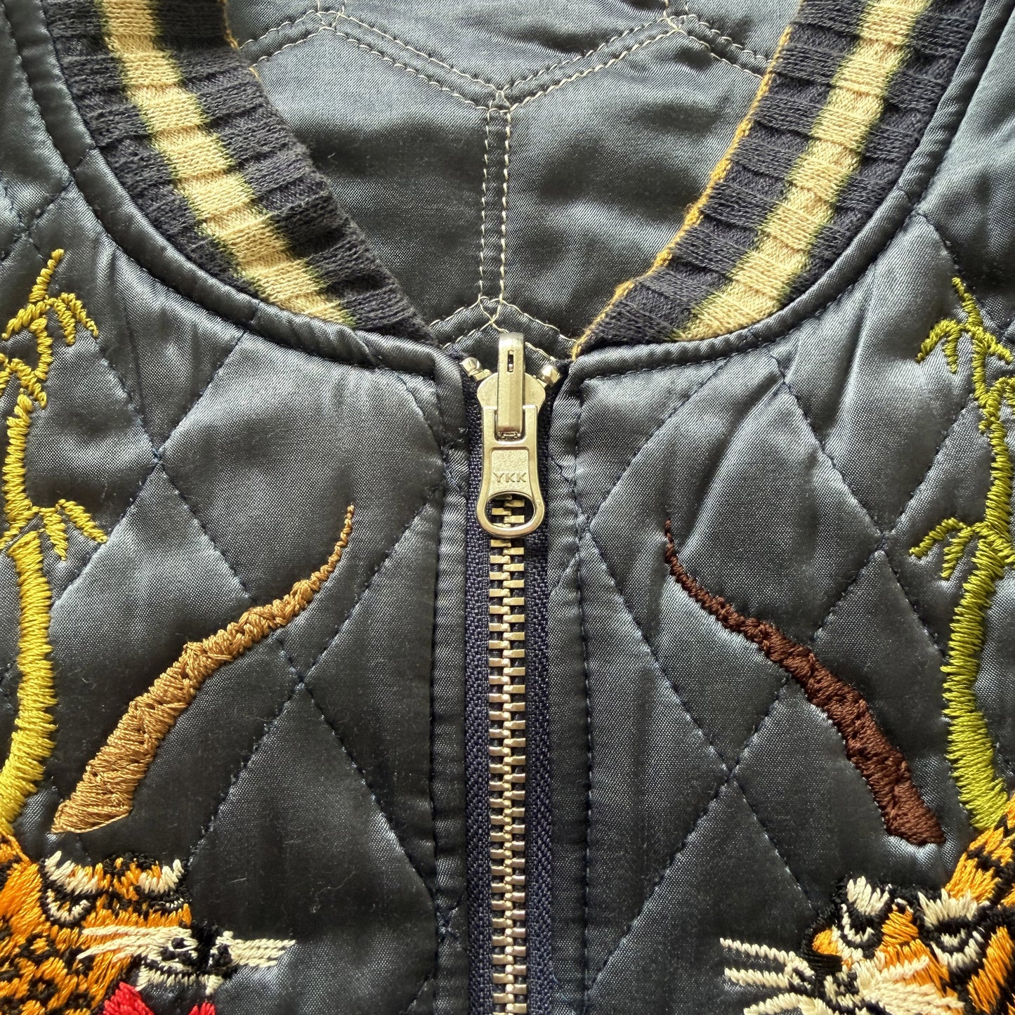 Kapital Hyakichiko Sukajan '100 Tigers' Vest - M | Medium, Red