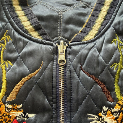 Kapital Hyakichiko Sukajan '100 Tigers' Vest - M | Medium, Red