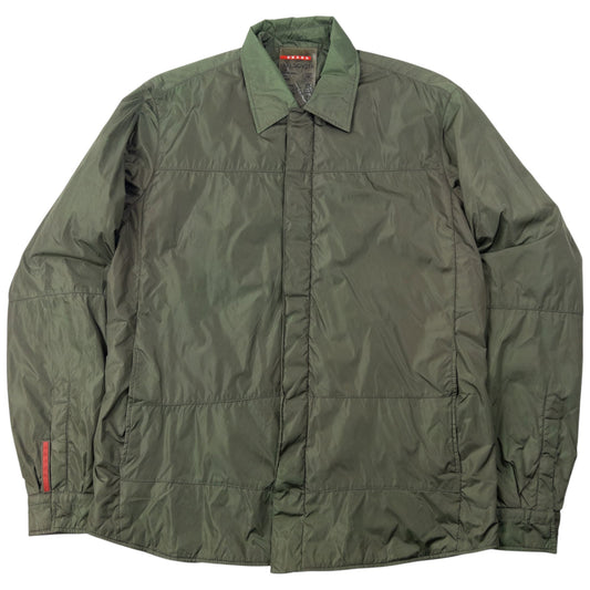 Vintage 2000s Prada Sport Zip Up Jacket Size M | Medium, Green