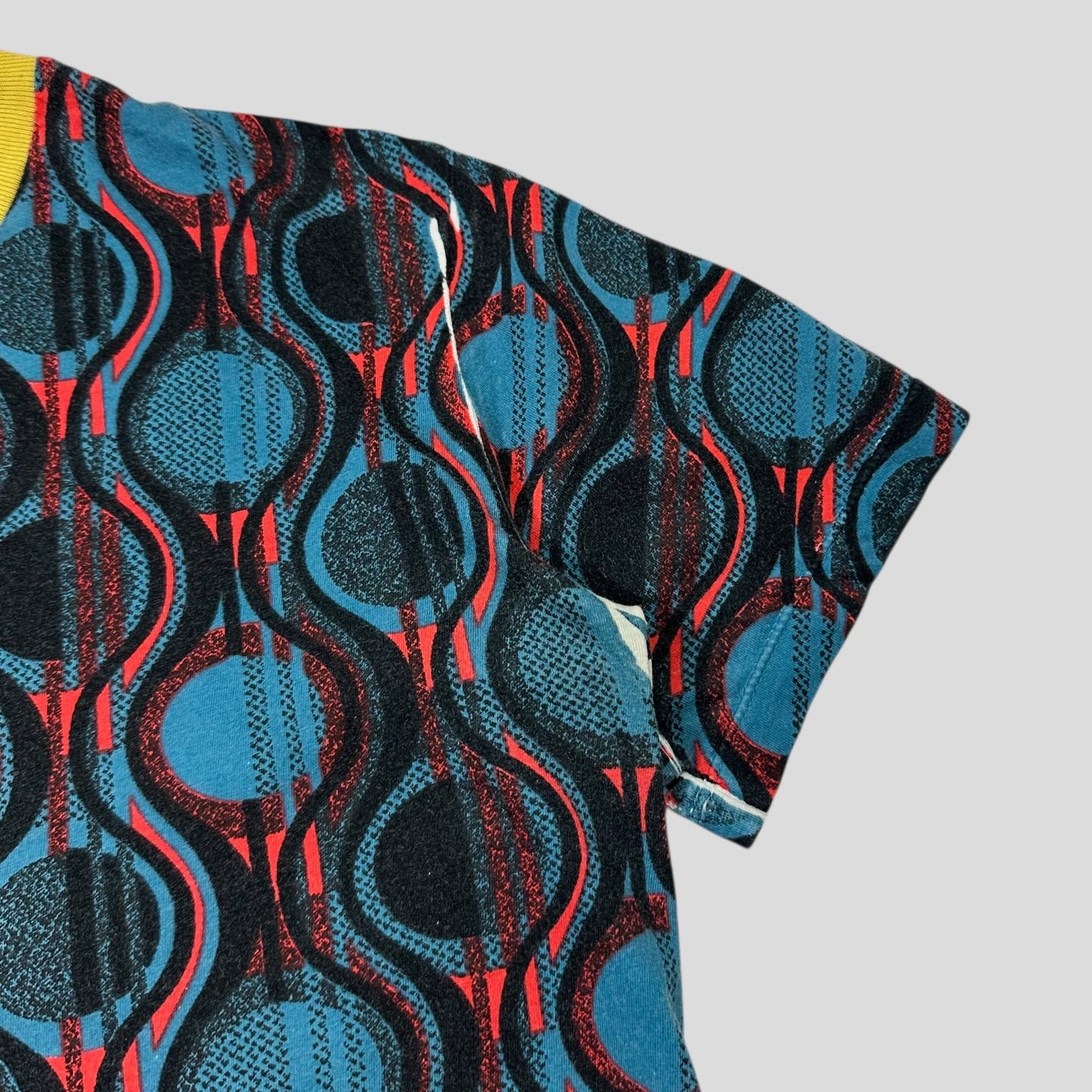 Prada Milano 2014 Sublimation Print Abstract T-shirt - S/M | Default Title, Yellow
