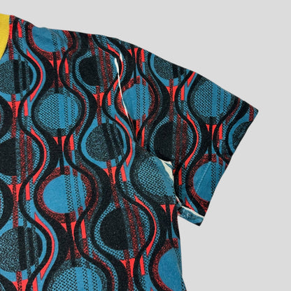 Prada Milano 2014 Sublimation Print Abstract T-shirt - S/M | Default Title, Yellow