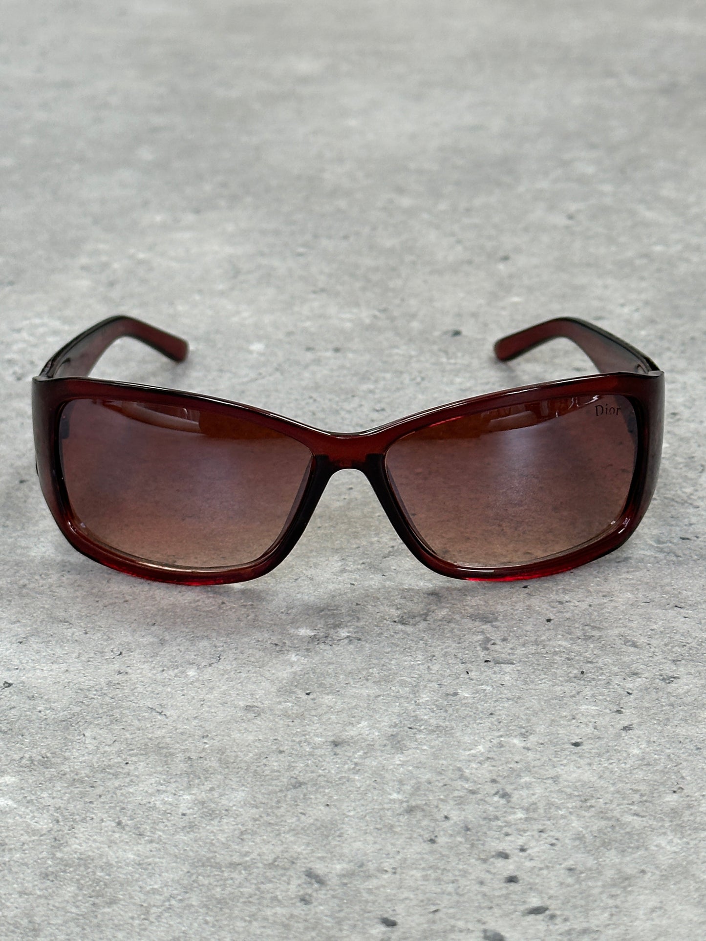 Christian Dior 1990s Star Square Logo Sunglasses