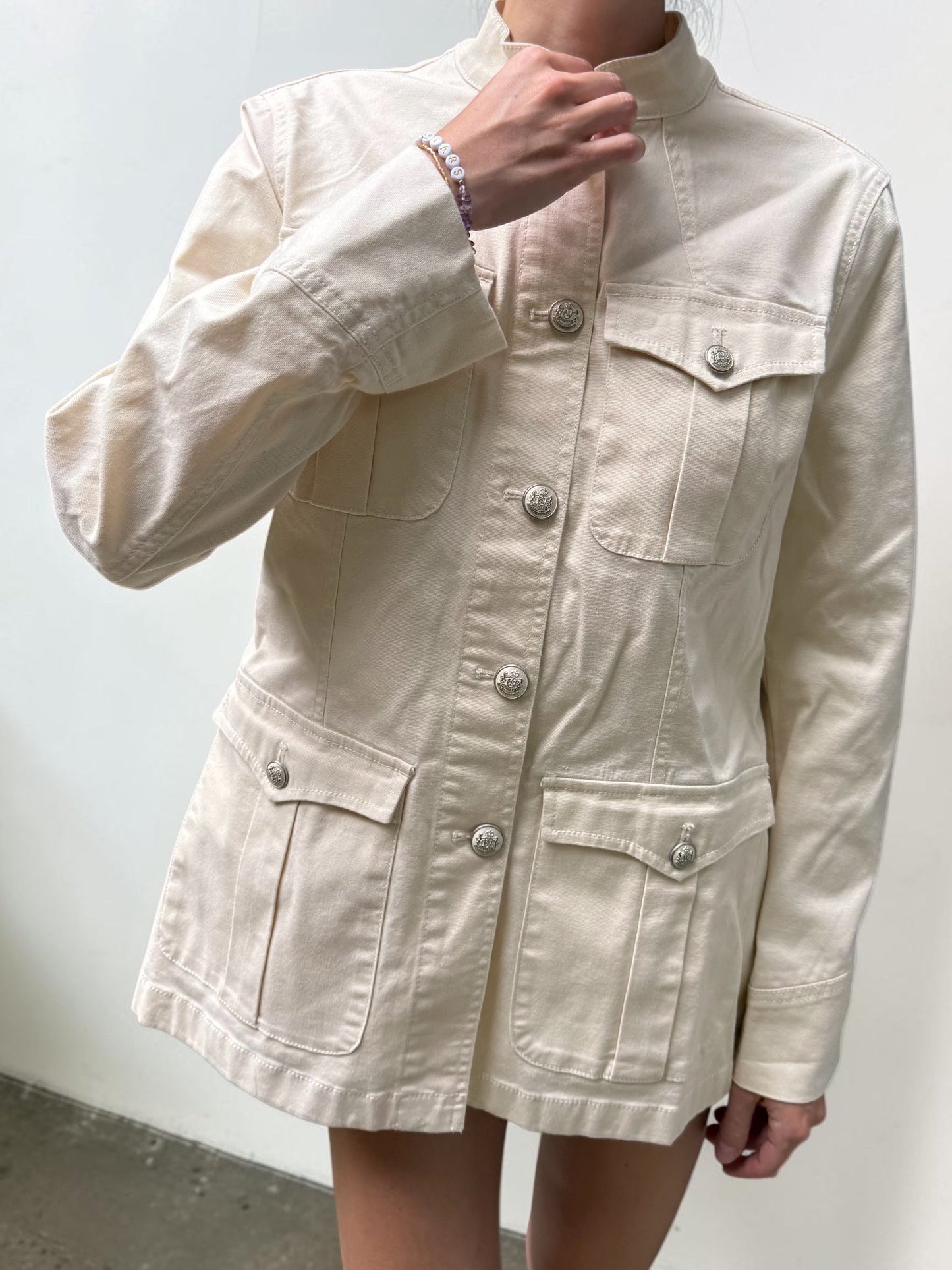Ralph Lauren Military Jacket | Cream, Cream