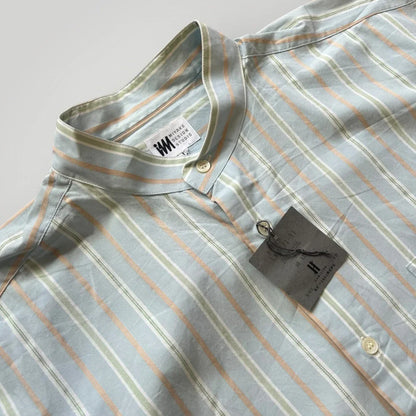 Issey Miyake Designs Deadstock 2000's Grandad Collar Shirt L