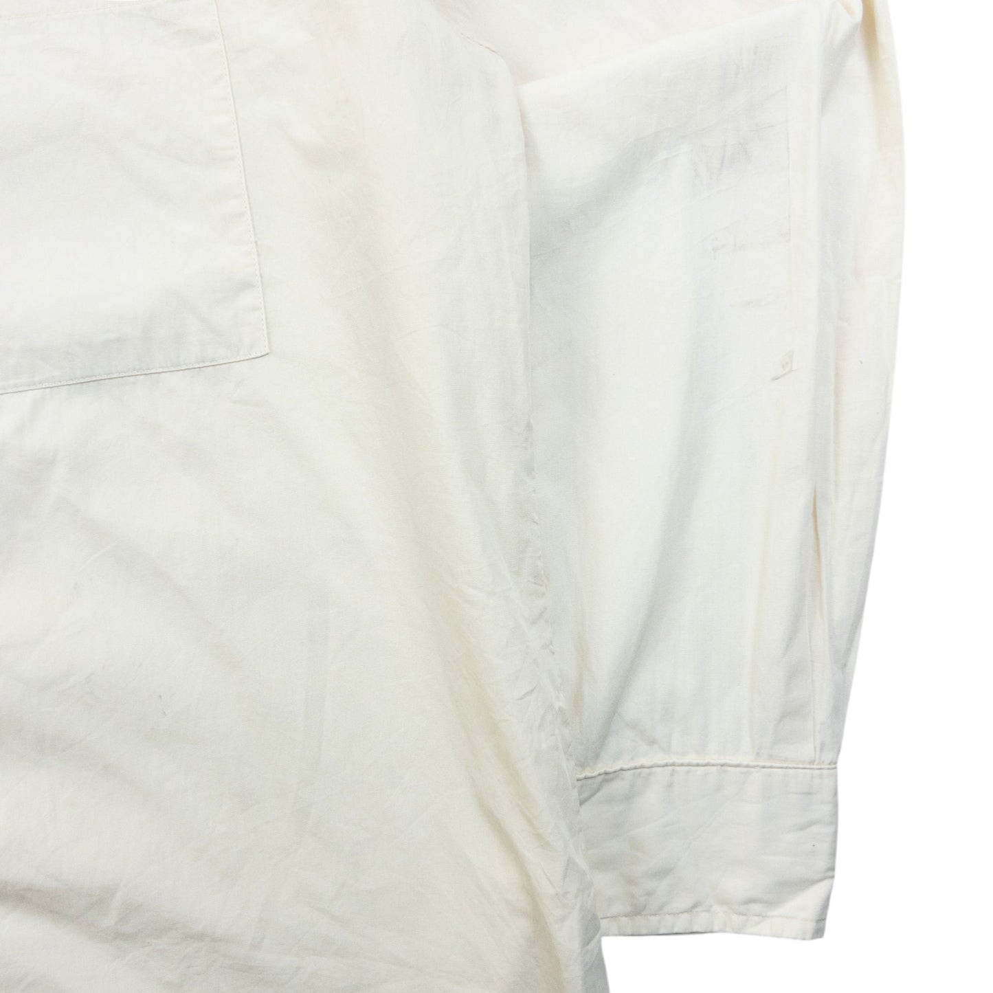 Vintage 2000 CP Company Long Sleeve Zip Up Shirt Size M | Medium, Cream