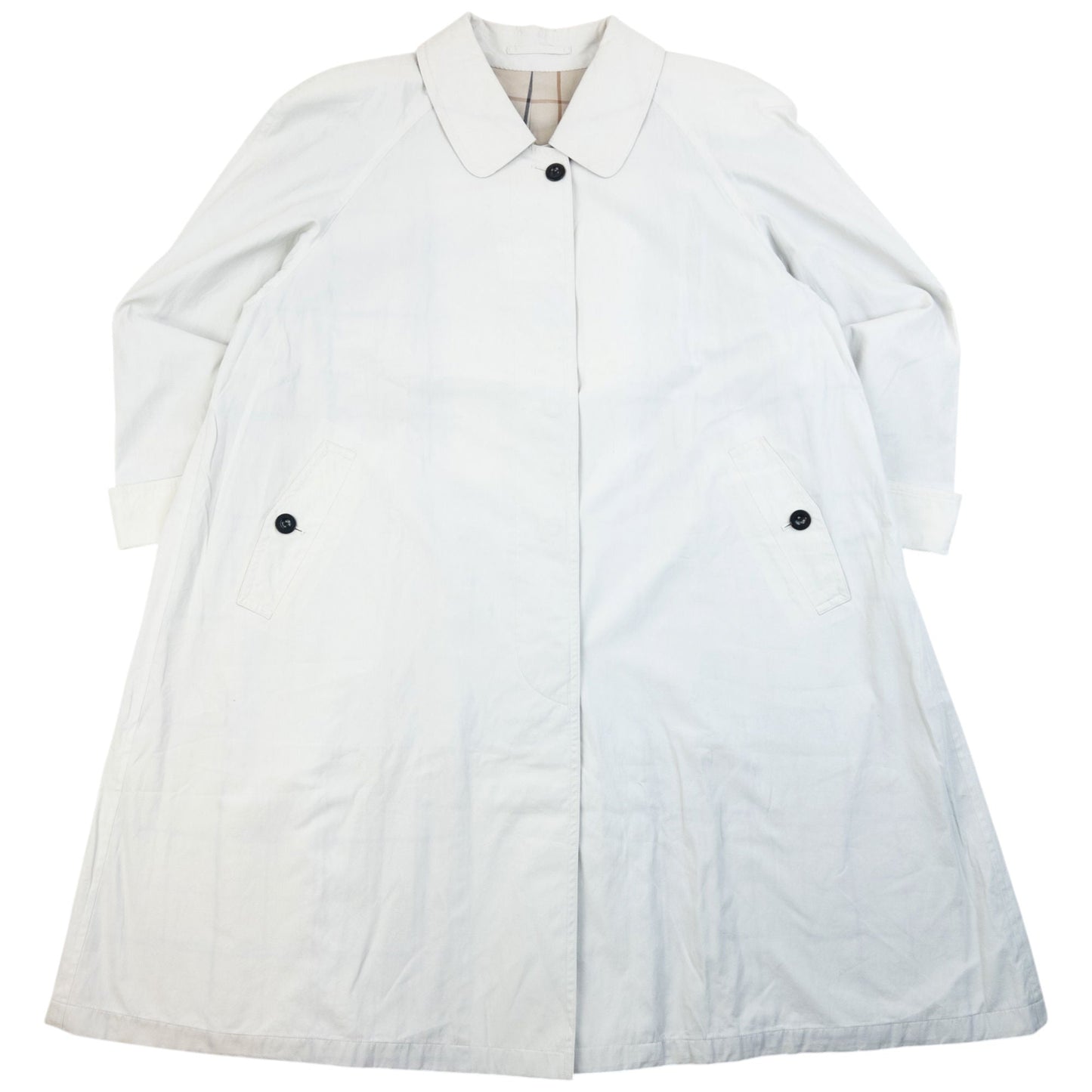 Vintage 90s Burberry Button Up Trench Jacket Womens Size XL | XL, Grey