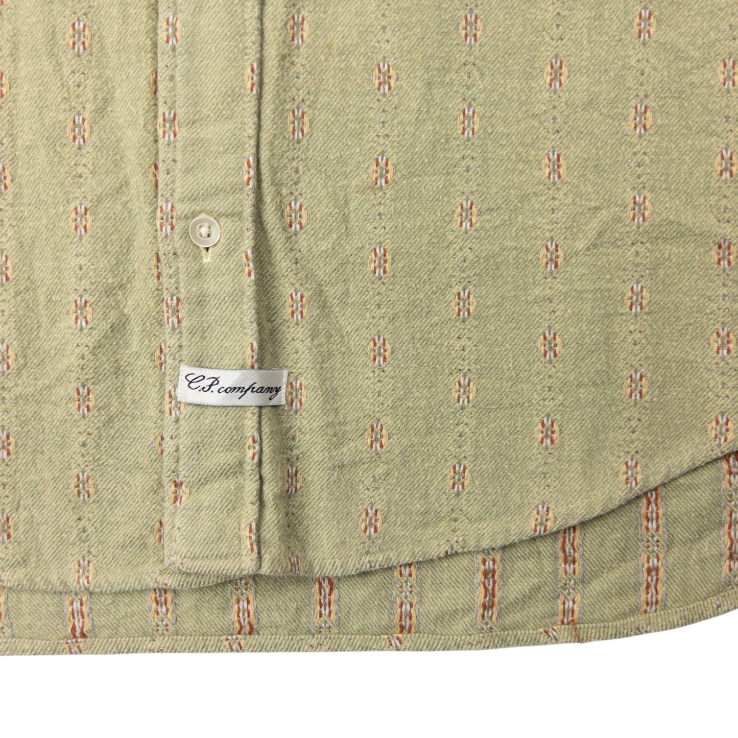 Vintage CP Company Embroidered Long Sleeve Button Up Shirt Size M