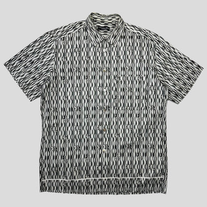 Christian Dior Monsieur 90’s Optical Illusion Spellout Logo Shirt - L/XL | Default Title, Multicoloured