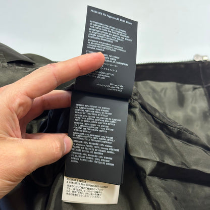 Prada 2024 Brown Velvet Velour Plaque Logo Boxy Jacket - M/L