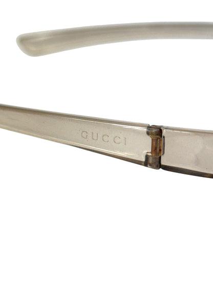 Gucci Vintage Clear Plastic Glasses