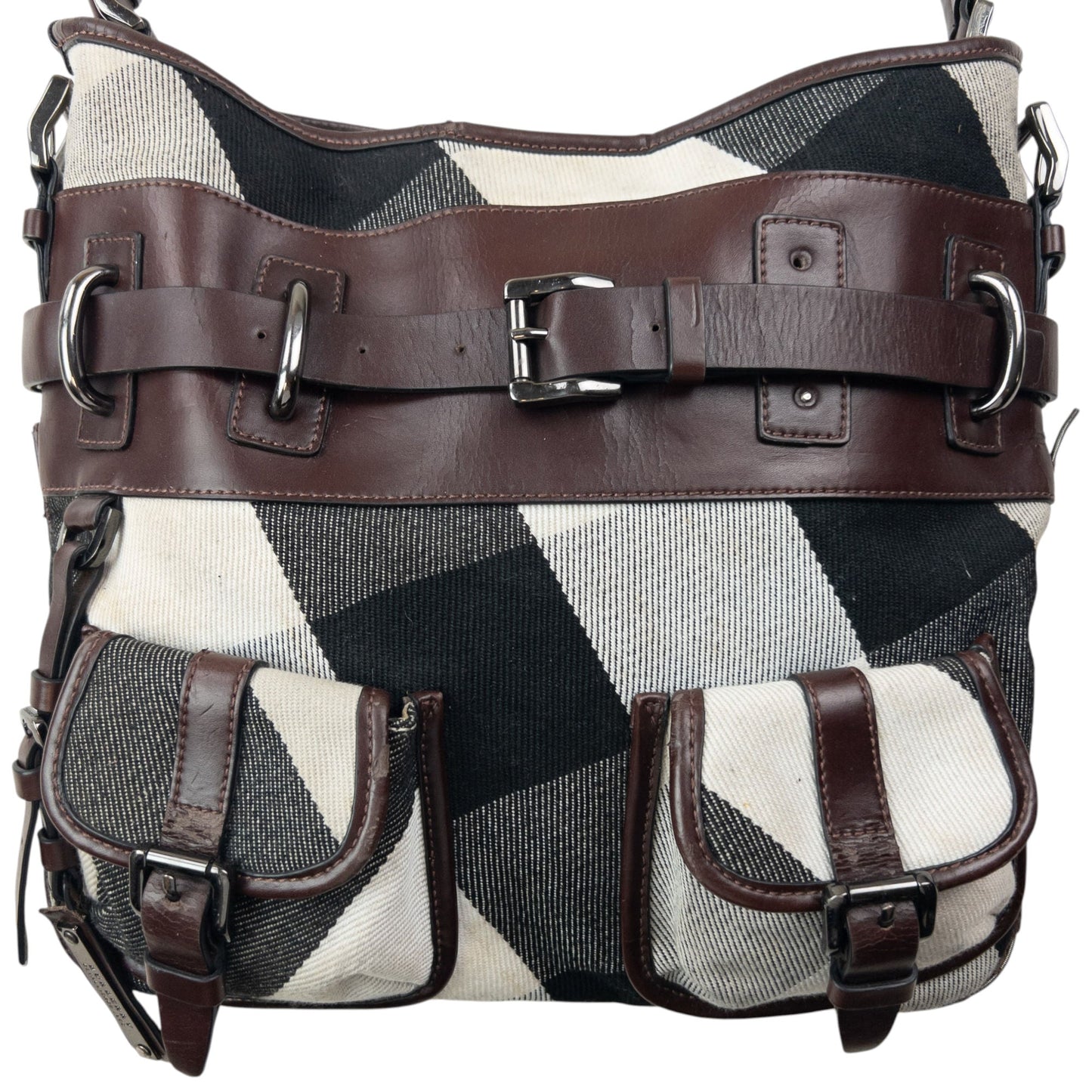 Vintage 2000s Burberry Nova Check Shoulder Bag | O/S, Brown, Black, Cream