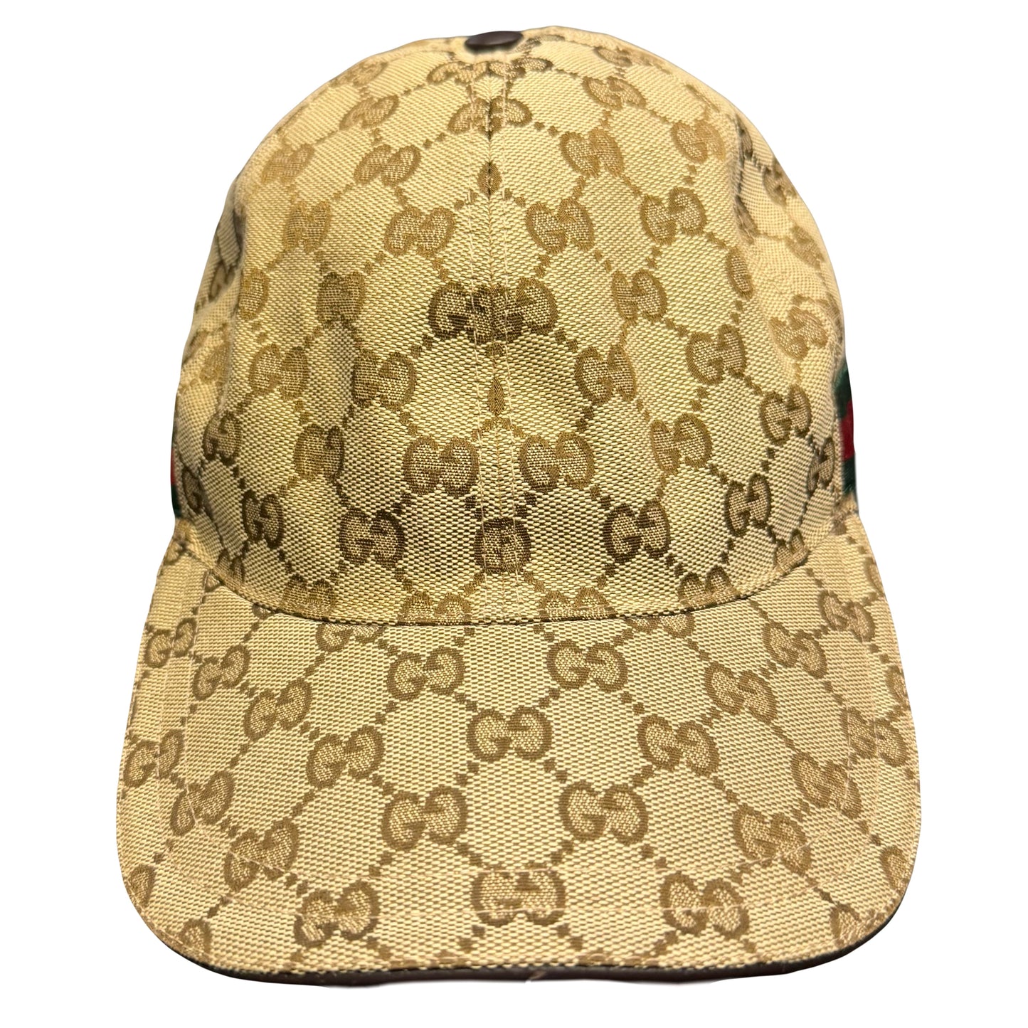 Gucci Monogram Cap In Tan (L) | O/S, Tan