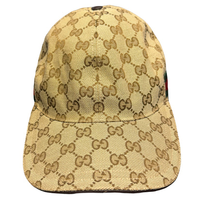Gucci Monogram Cap In Tan (L) | O/S, Tan