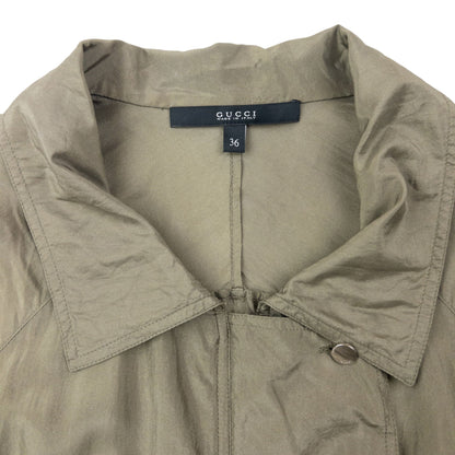 Vintage 2000s Gucci By Tom Ford Silk Jumpsuit Womens Size L | Large, Grey
