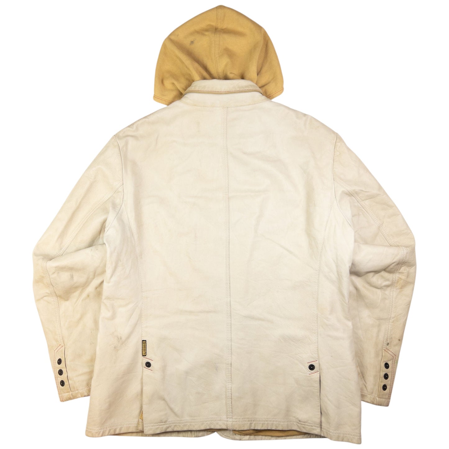 Vintage Armani Jeans Layered Leather Jacket Size XL