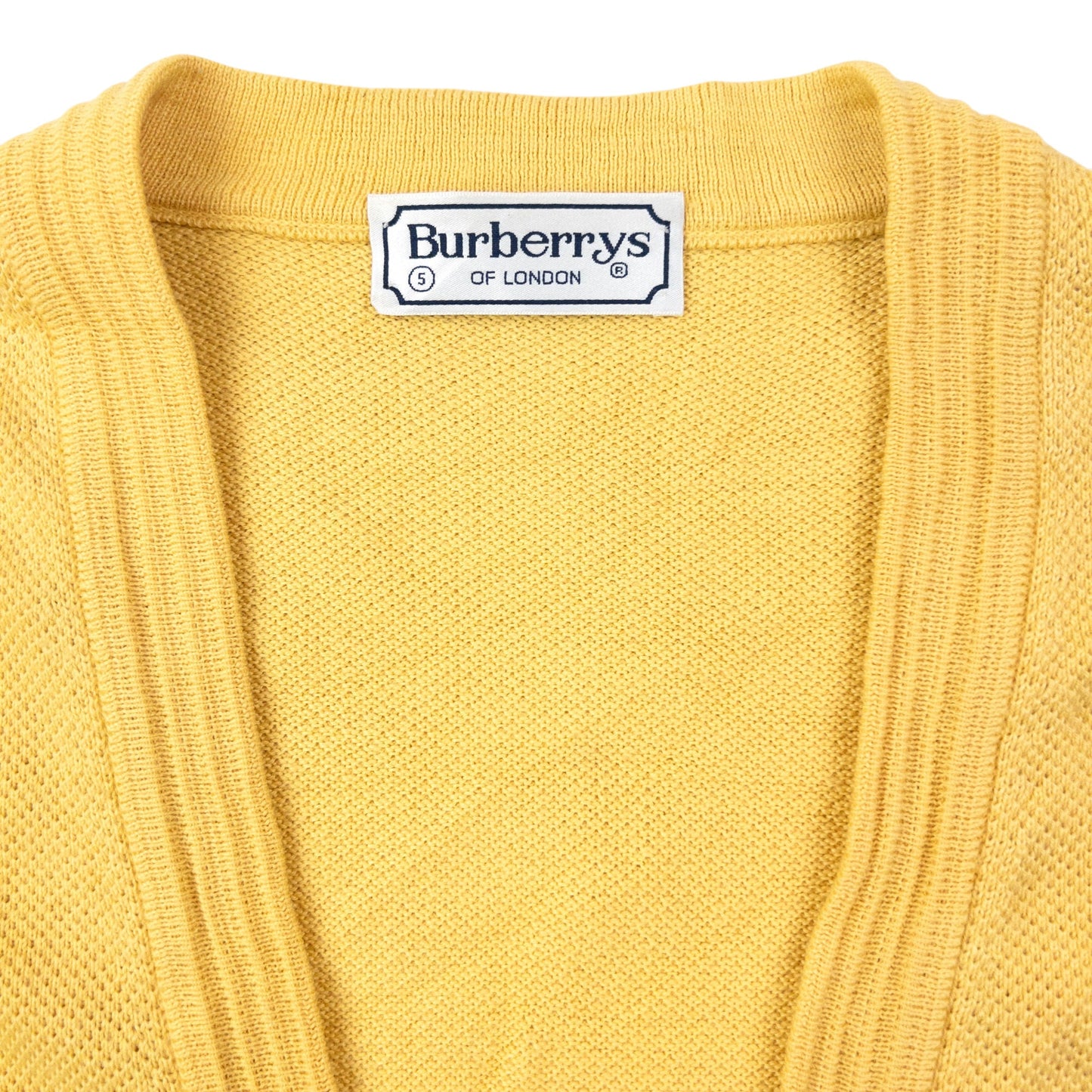 Vintage 90s Burberry Button Up Cardigan Size S | Small, Yellow