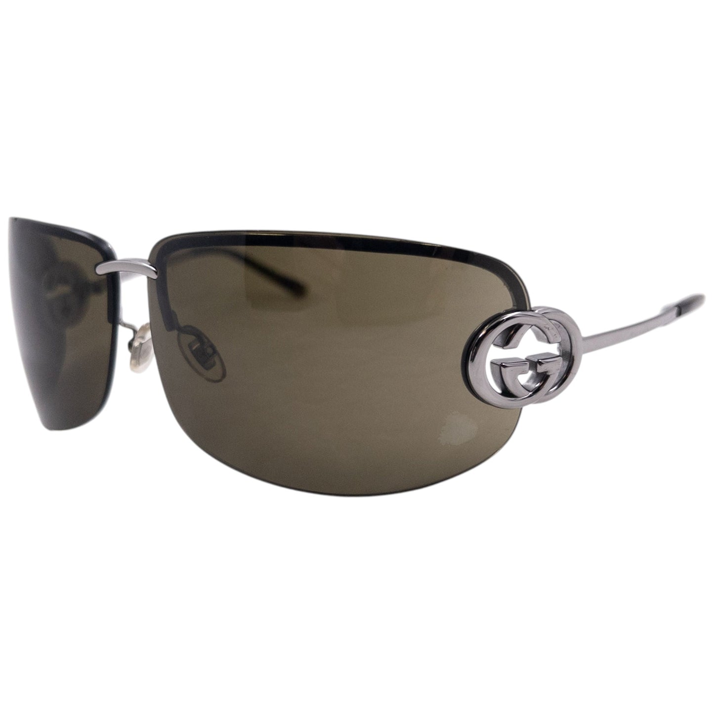 Vintage 2000s Gucci Rimless Sunglasses | O/S, Multicoloured