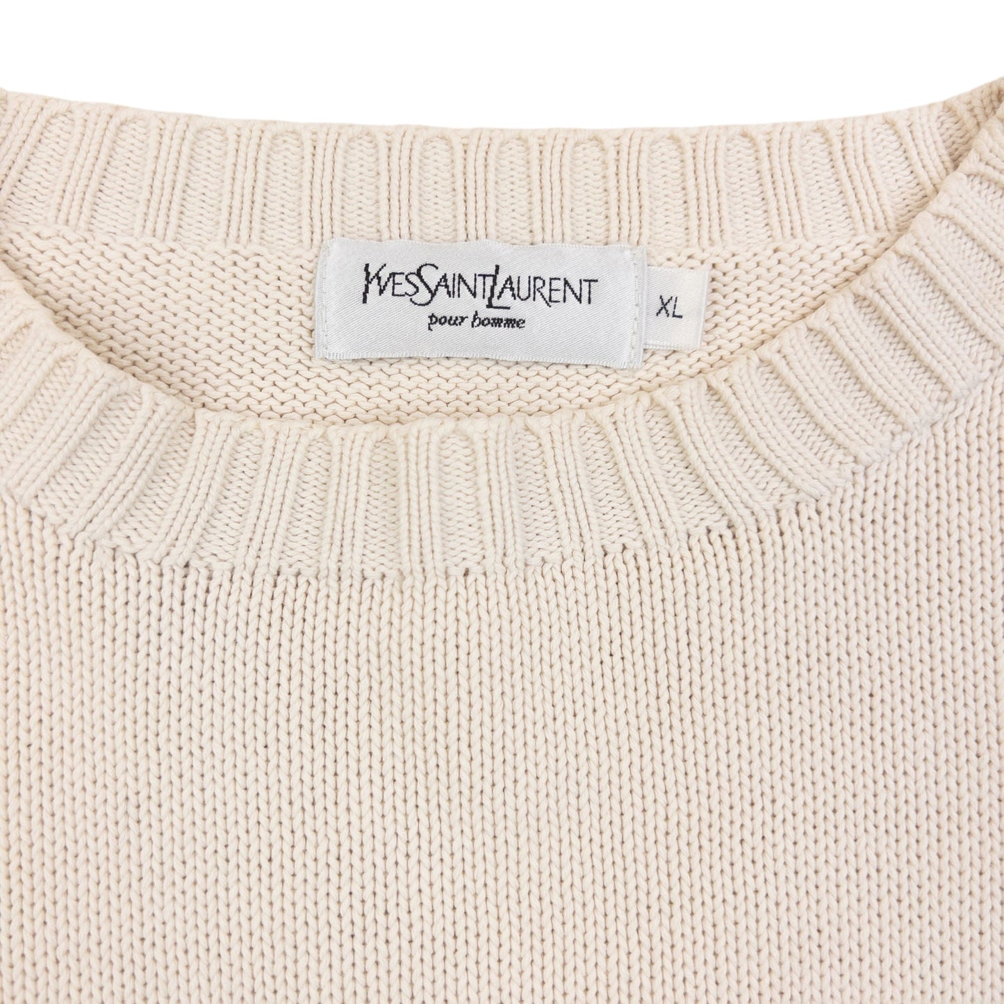 Vintage 2000s YSL Yves Saint Laurent Knit Jumper Size L | Large, Blue