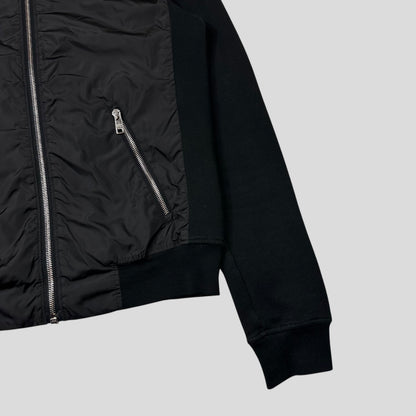 Prada Sport 2013 Minimalistic Nylon Panelled Moto Jacket - S | Default Title, Black