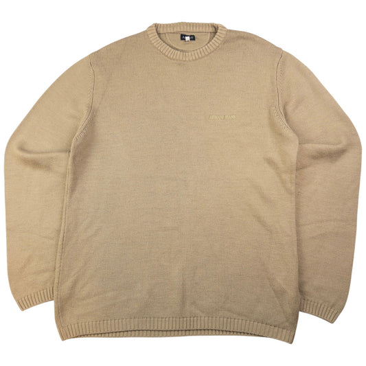 Vintage Armani Jeans Knitted Wool Jumper Size M