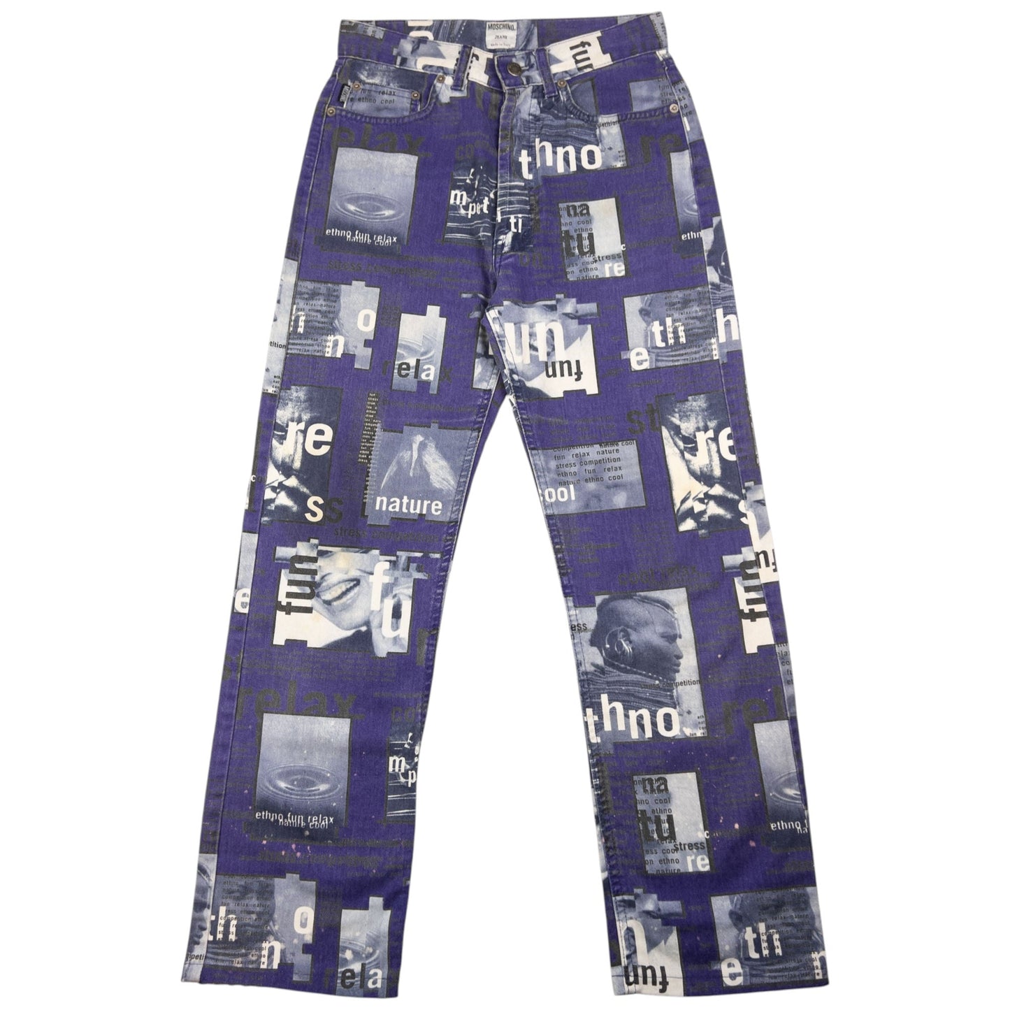 Vintage Moschino Jeans Graphic Print Jeans Size W26