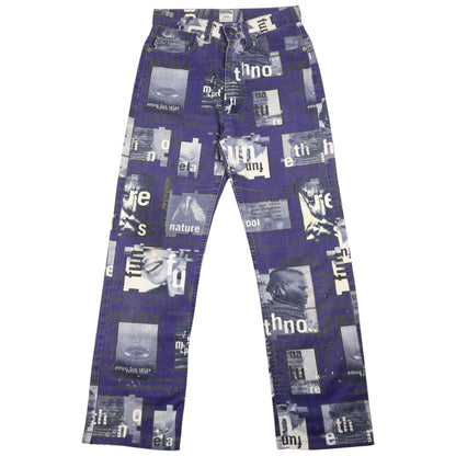 Vintage Moschino Jeans Graphic Print Jeans Size W26