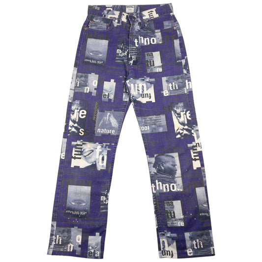 Vintage Moschino Jeans Graphic Print Jeans Size W26