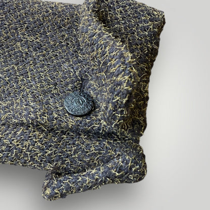 Chanel 1997 Cropped Tweed Lana Wool Blazer 40