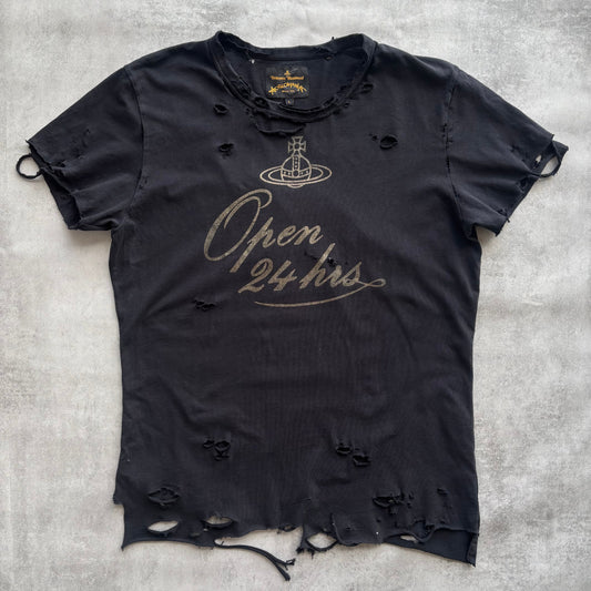 VIVIENNE WESTWOOD DISTRESSED T-SHIRT | O/S, Red