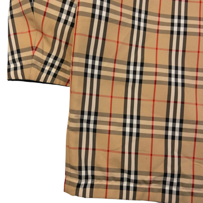 Vintage 90s Burberry Nova Check Quilted Reversible Jacket Size M | Medium, Beige