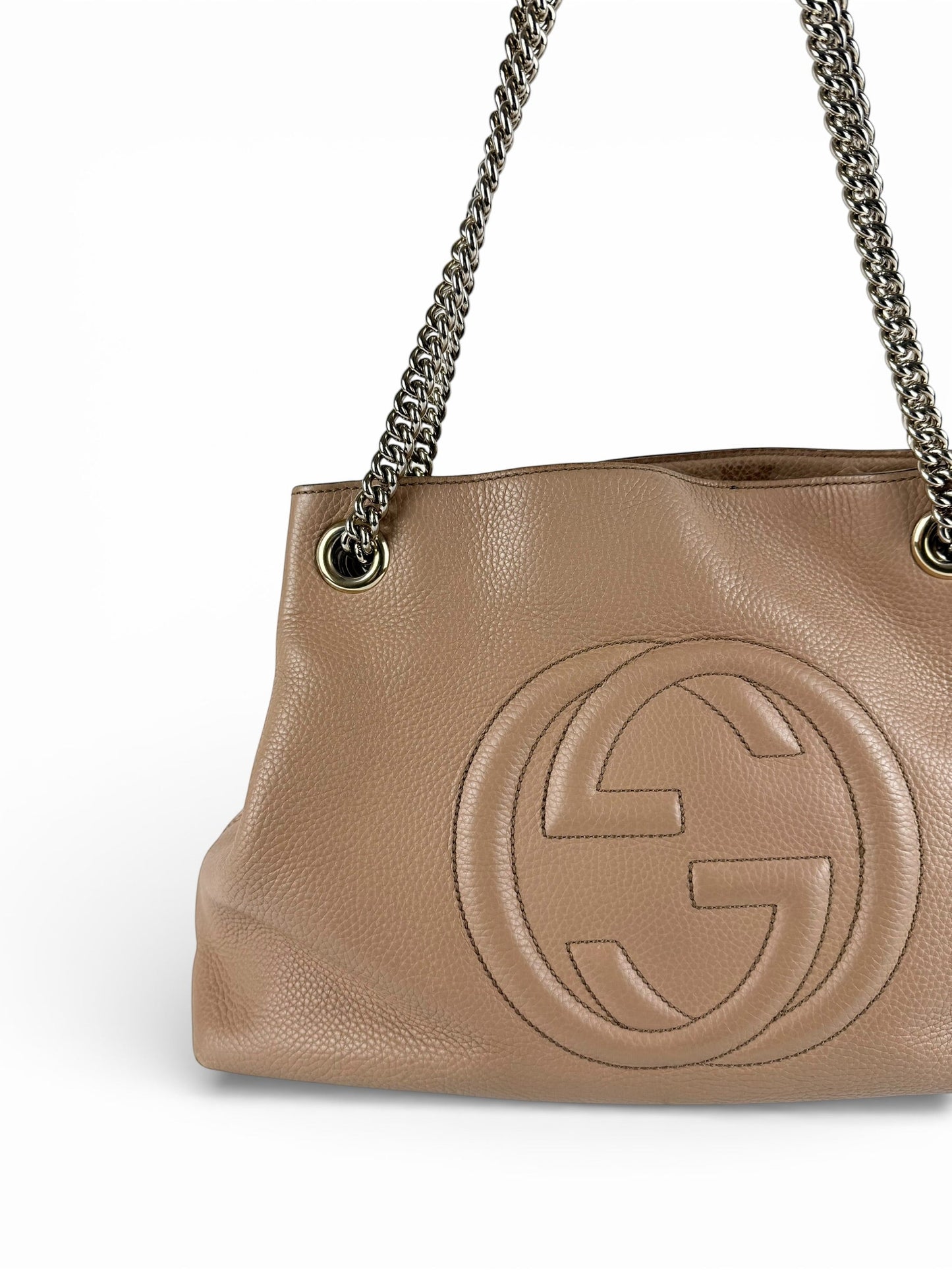 Gucci GG Pebbled Calfskin Soho Chain Handbag | O/S, Multicoloured
