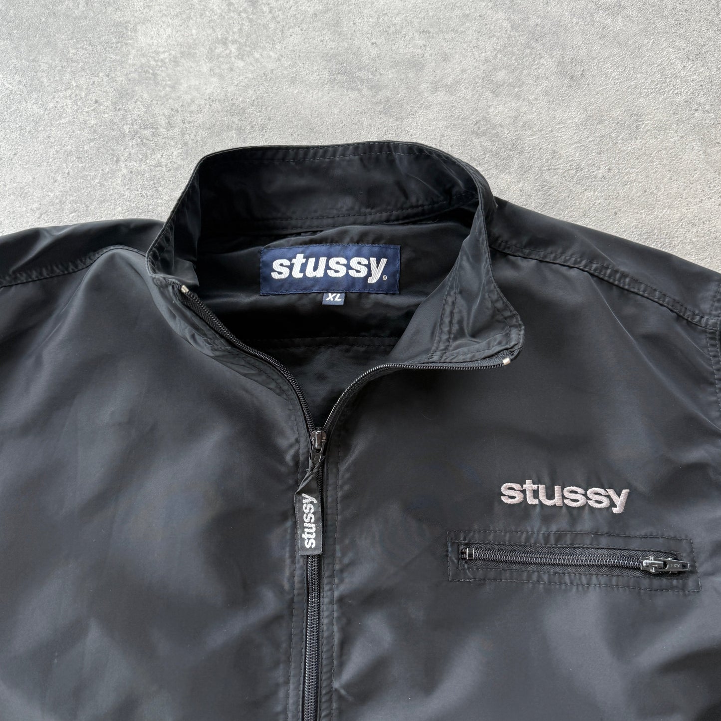 Stussy RARE 1990s technical nylon cargo jacket (XL)