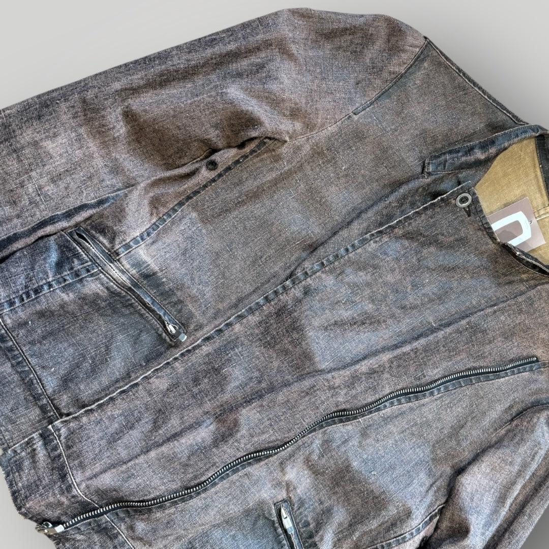 SS/02 C.P. Company Donna Asymmetrical Lino-Flax Lightweight Jacket M