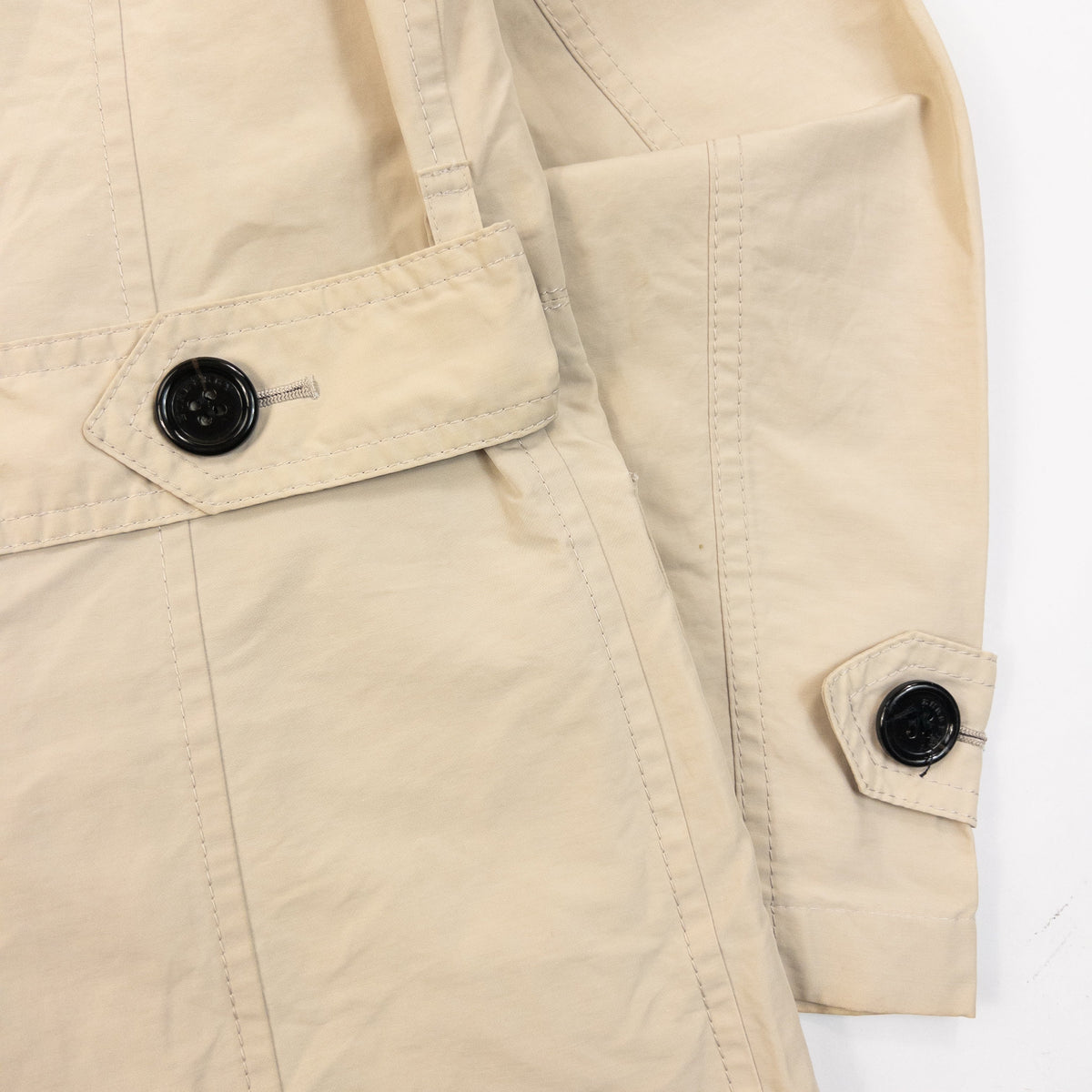 Vintage 2000s Burberry Button Up Jacket Womens Size M | Medium, Beige