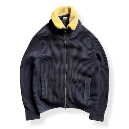 FW2006 CP Company 2in1 Knitted Jumper (L) | Large, Navy
