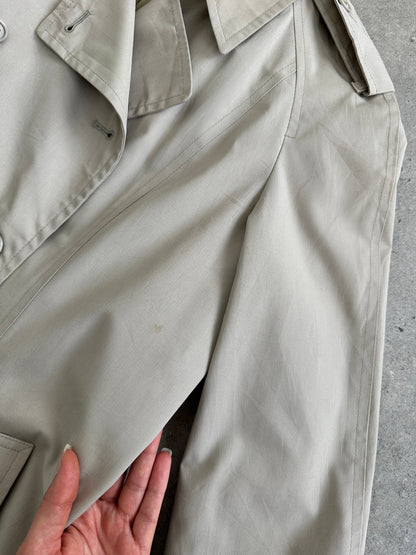 London Fog 80s Double Breasted Trench Coat - M