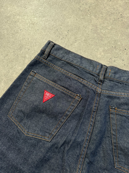 Fiorucci 1990s “Safety Jean” High Waisted Straight Leg Denim Jeans - W32