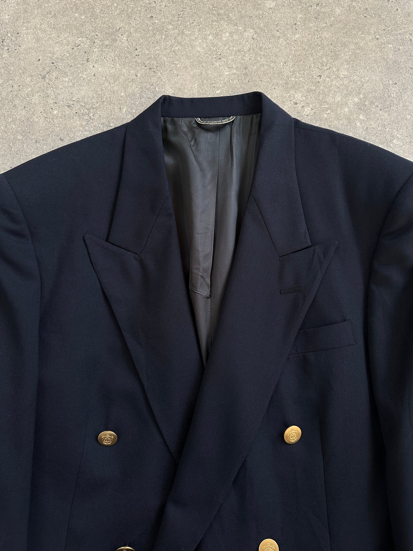 Christian Dior Monsieur 1980s Bespoke Button Double Breasted Blazer - 44R/XL