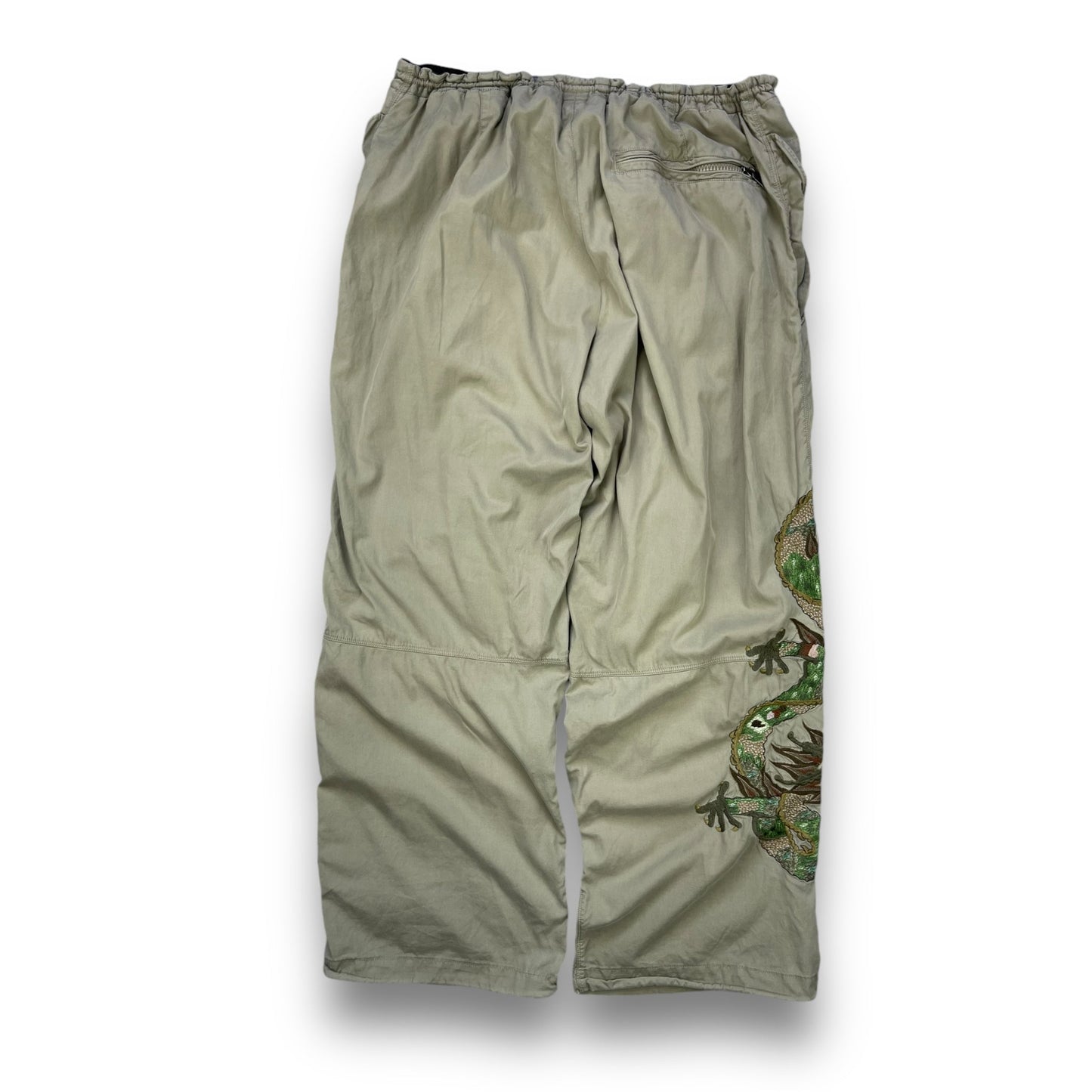 2002 Maharishi Embroidered Dragon Snopants (L) | Default Title, Red