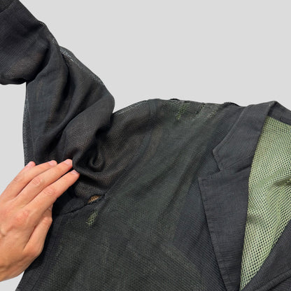 Comme Des Garçons Homme Homme 1998 Mesh Blazer Jacket - M