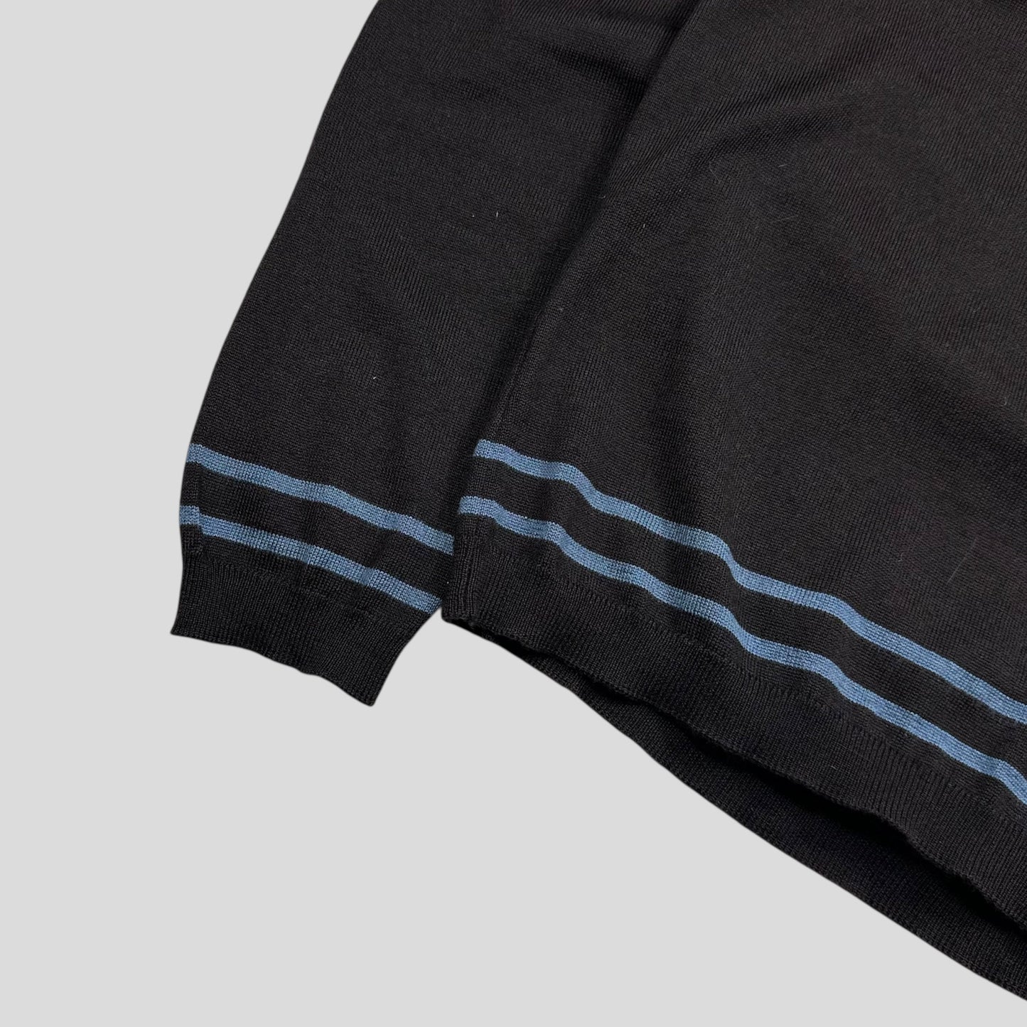 Gucci by Tom Ford 00’s Silk & Wool Light Striped Logo Knit - S/M