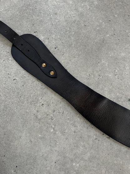 Vintage 1990s Chunky Leather Belt - W29-33