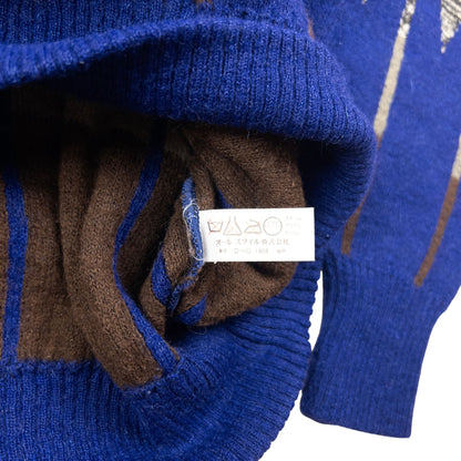 Vintage Issey Miyake Geometric Wool Jumper Size S