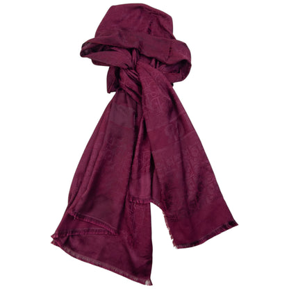 Vintage 90s Dior Monogram Cashmere Silk Scarf | O/S, Purple