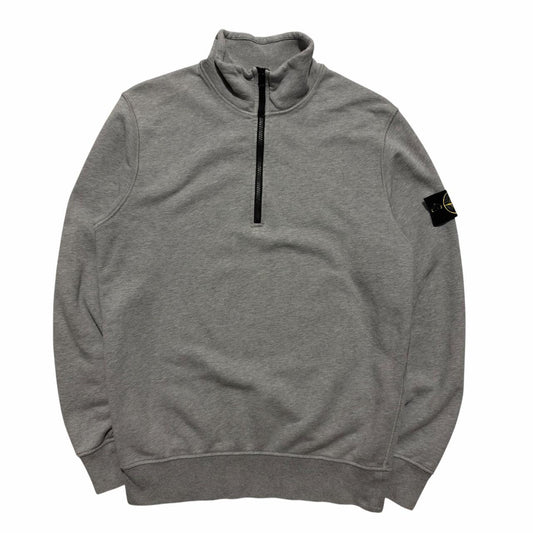 Stone Island Quarter Zip Pullover | Medium, Grey