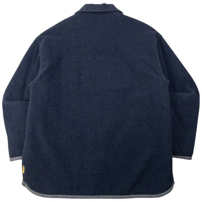 Vintage 90s Armani Jeans Fleece Lined Wool Jacket Size XL | XL, Grey