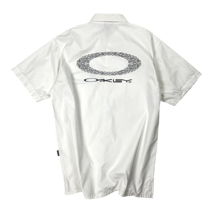 Oakley Software Button Up Shirt, Size Medium | Oakley, White
